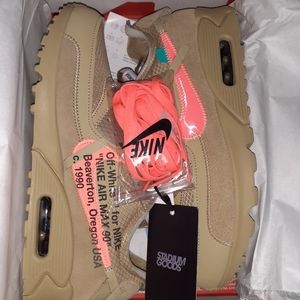 New Nike Air Max 90 deserts off white size 10
